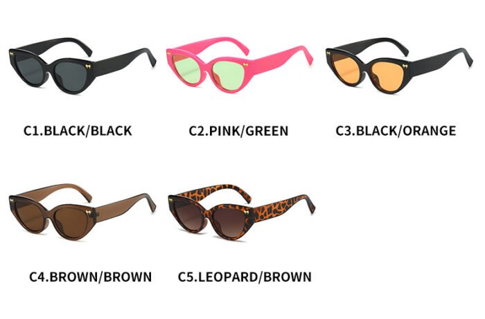 NQ58034 Cat Eye Sunglasses with bow decor - Image 5